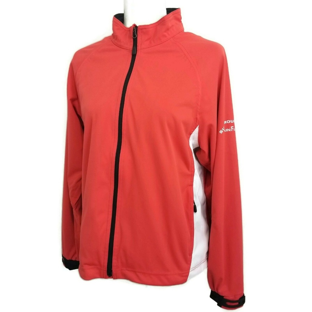Sun Mountain Rainflex M Jacket Red White Nwot - image 8